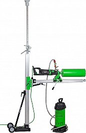 Эксплуатация универсальной станины для алмазного бурения Eibenstock USD 182 Up-Side-Down