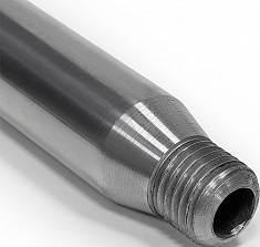 Наружная резьба стального удлинителя для алмазной коронки Diamaster Steel М22, 500 мм