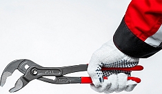 Применение клещей переставных с механизмом быстрой фиксации Voll Cobra 12 (300 мм), CrV